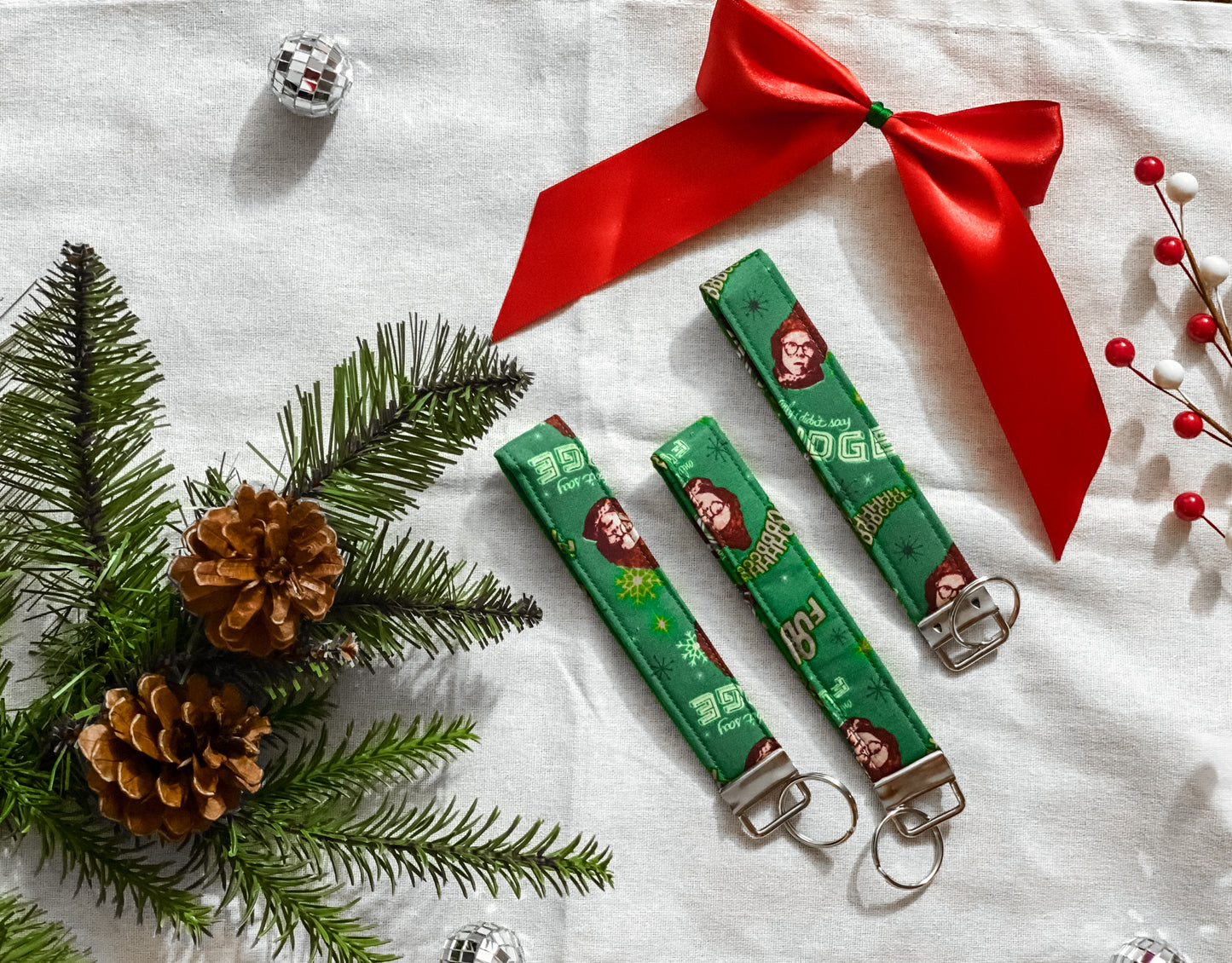 “A Christmas Story” Green Wristlet