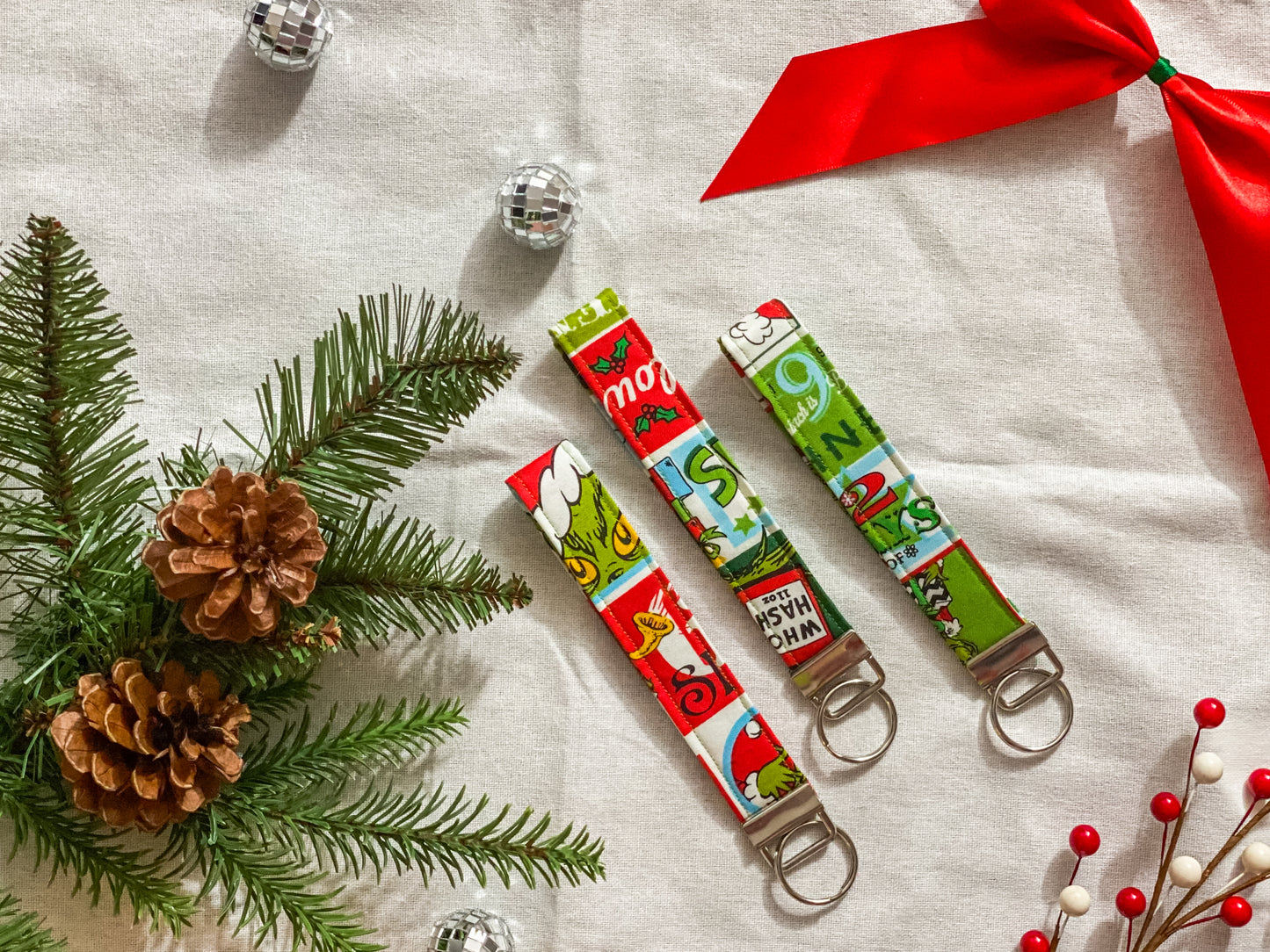 Grinchy Cheer Wristlet