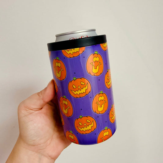 Retro Jack-O’-Lanterns 12 oz Can Cooler