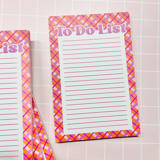 Plaid & Productive Notepad