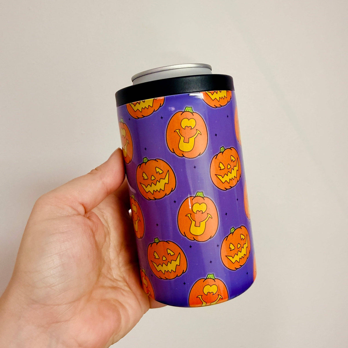Retro Jack-O’-Lanterns 12 oz Can Cooler