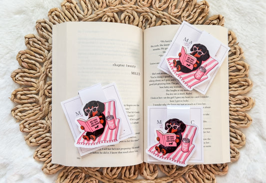 Beach Bum Bookworm Magnetic Bookmark