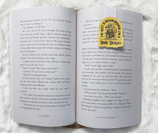 Not a Bookworm, a Book Dragon – Magnetic Bookmark
