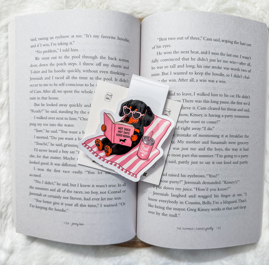 Long Dog, Long Reads – Magnetic Bookmark