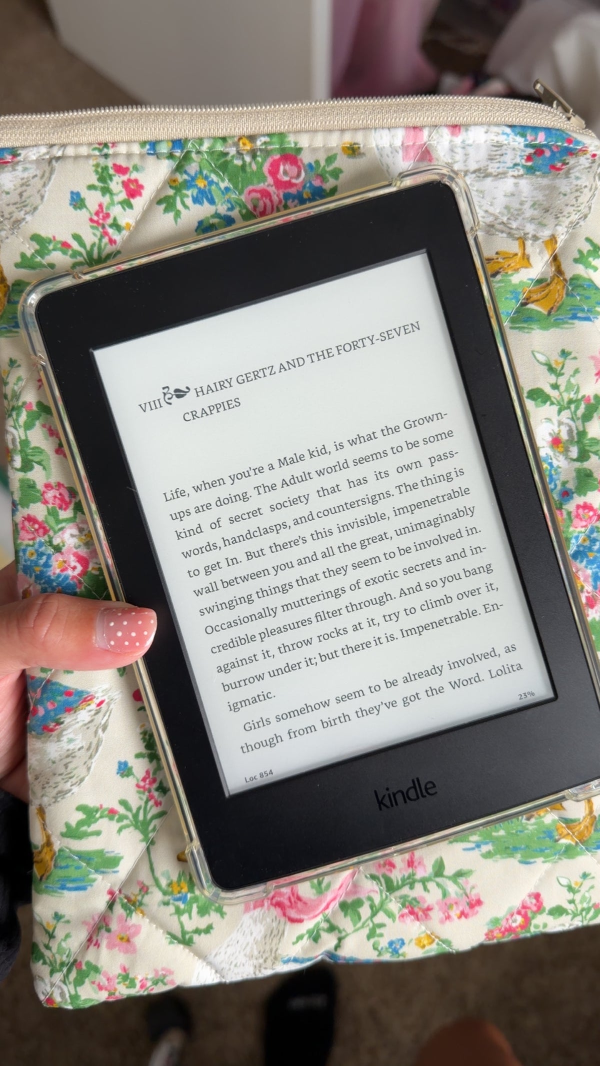 Golden Goose Quilted Kindle Sleeve
