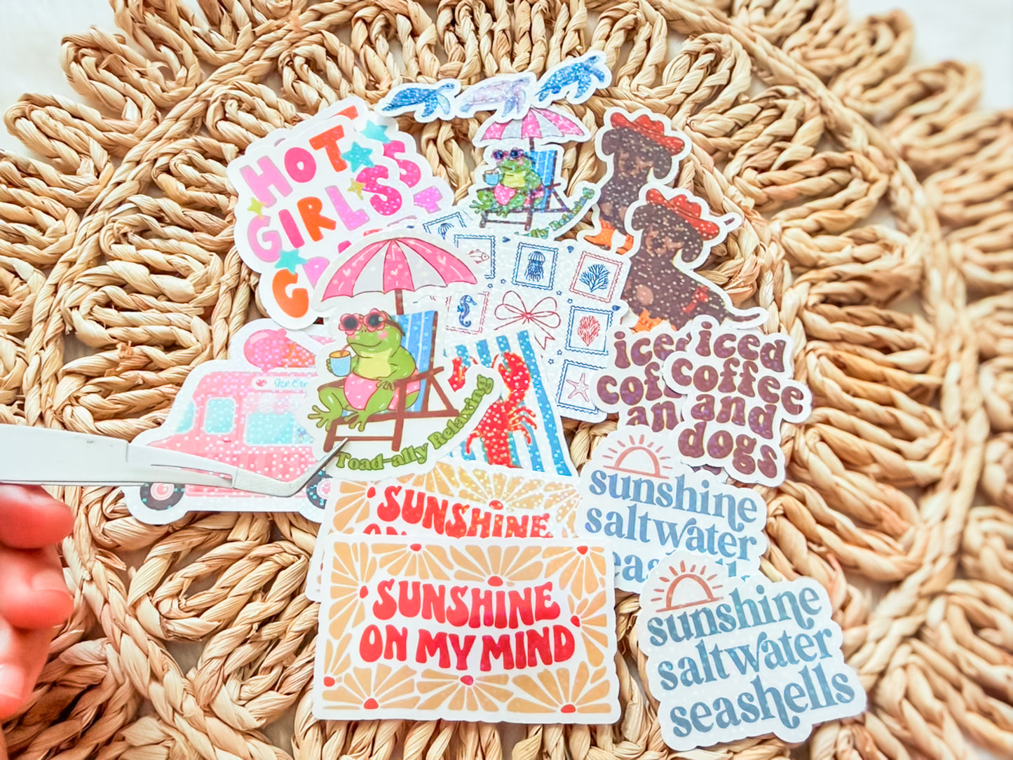 Toad-ally Relaxing Sticker 🐸☀️