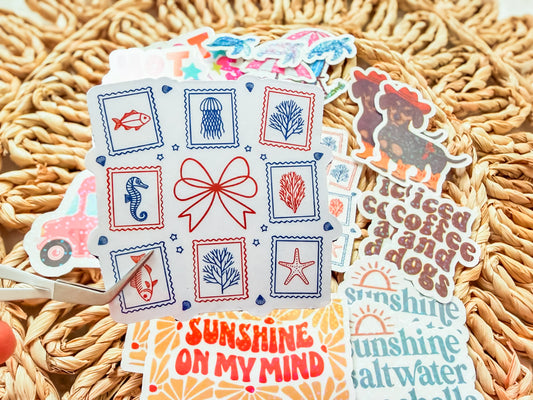Postcards from the Coast Sticker 🌊🐚📬