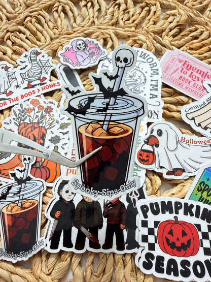 Spooky Sips Only – Sticker