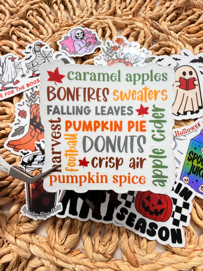 All the Best Parts of Fall – Sticker