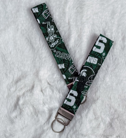 Michigan State Keychain Wristlet