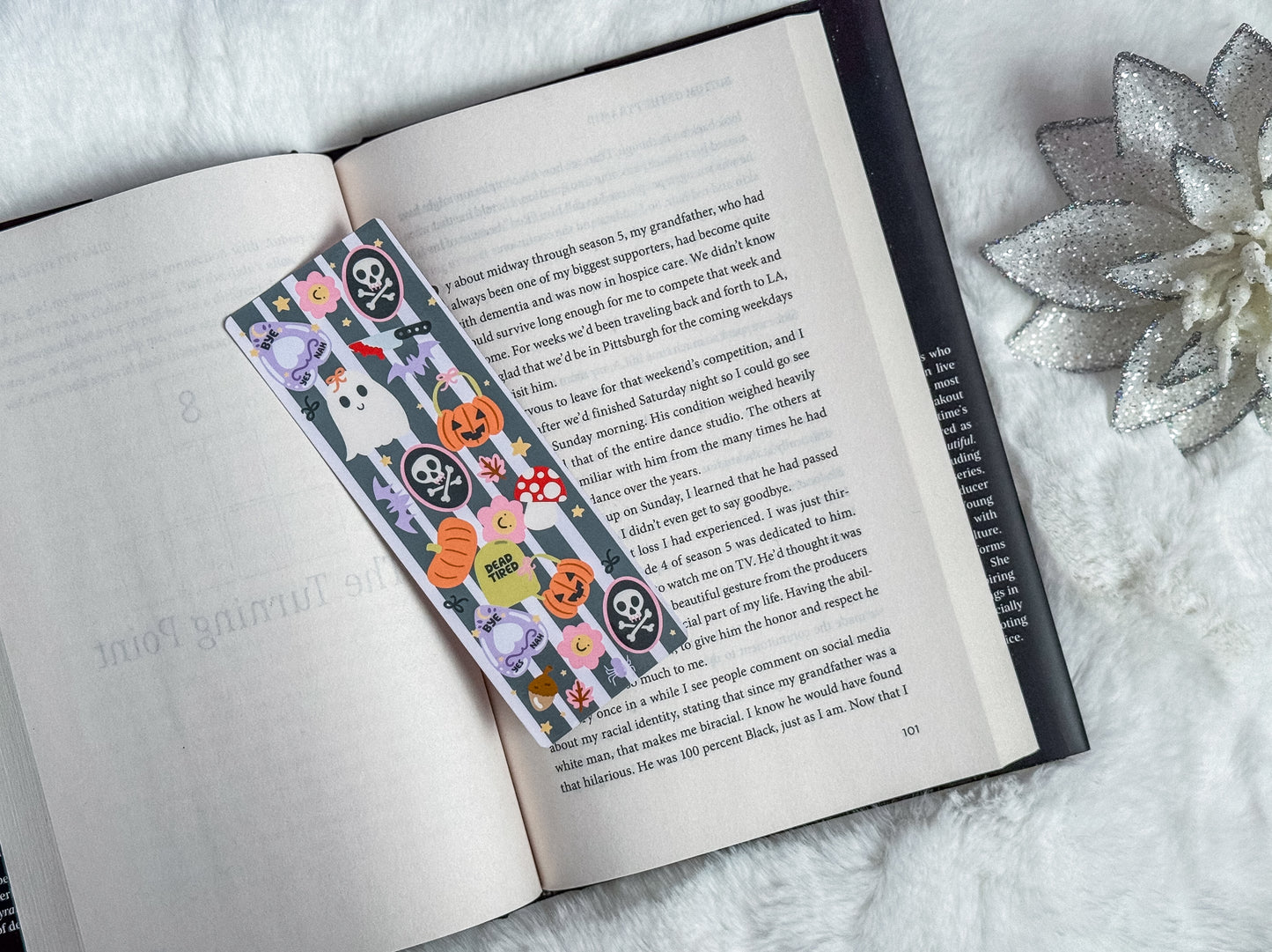 Bookmark Halloween Stripes